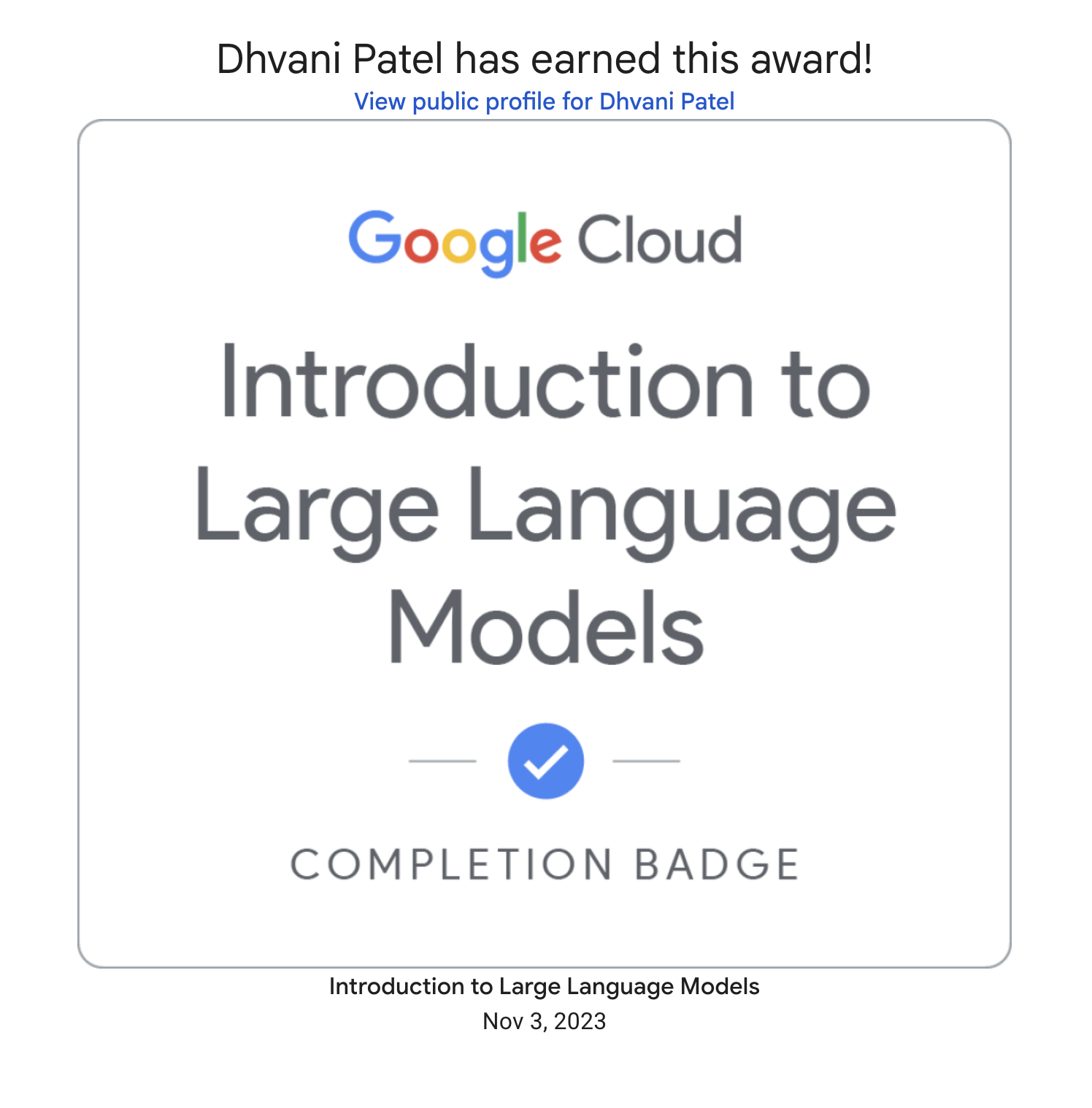 Introduction to Large Language Models